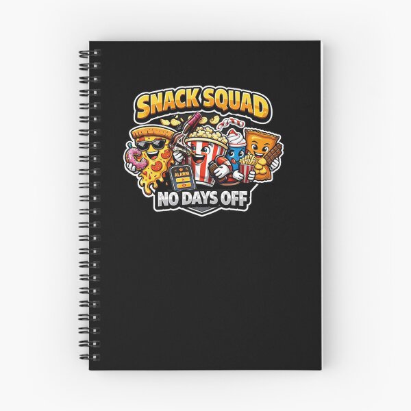 Item preview, SNACK SQUAD – NO DAYS OFF – Funny Sticker & T-Shirt Design designed and sold by Timeless Junction.
