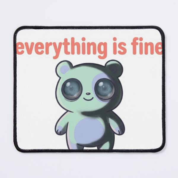 Item preview, Everything Is Fine Cute Dark Meme Sticker designed and sold by Imaginarium of Chaos falcon88 .