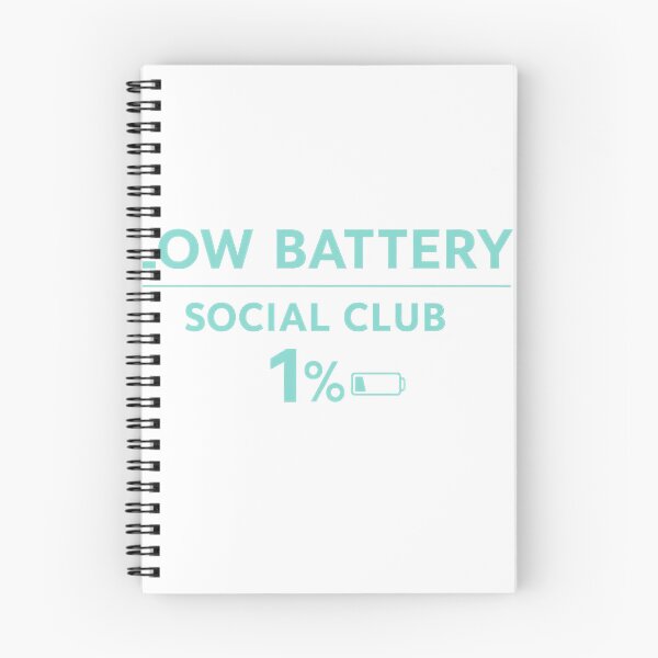 Item preview, Low Battery Social Club 1% – Funny Introvert Social Battery Shirt designed and sold by jahiggin.