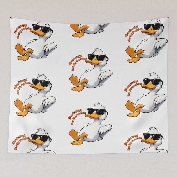Item preview, Unbothered Duck with Sunglasses – “Absolutely Not My Problem” Funny Chill Meme Design designed and sold by MaryvonLogg.