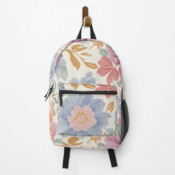 Item preview, Soft Colorful Retro Floral Pattern designed and sold by soft-pop-studio.