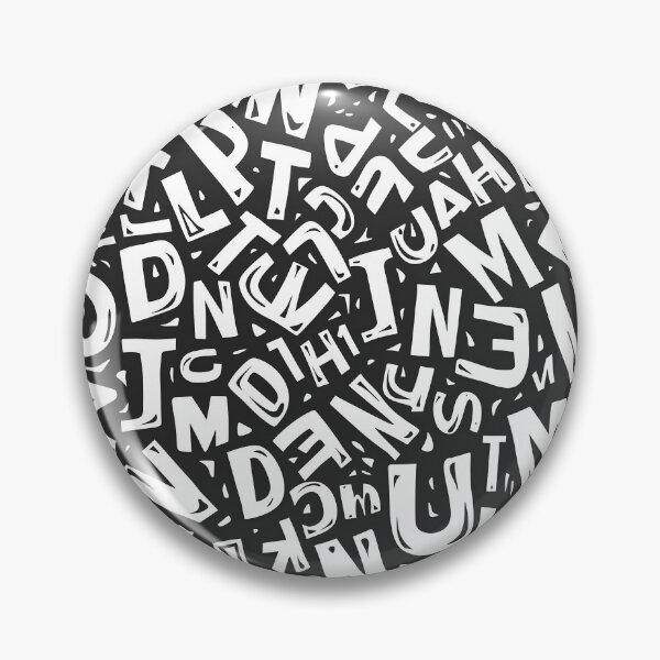 Item preview, Black & White Abstract Alphabet Pattern – Bold Hand-Drawn Typography Seamless Design designed and sold by Windy-market.