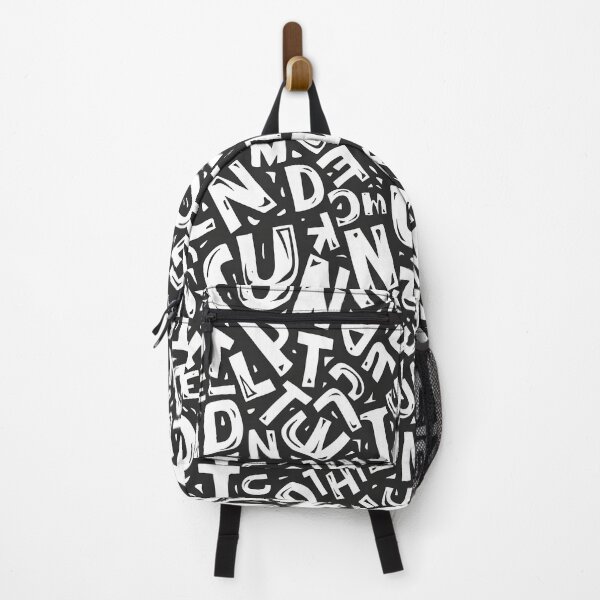 Item preview, Black & White Abstract Alphabet Pattern – Bold Hand-Drawn Typography Seamless Design designed and sold by Windy-market.