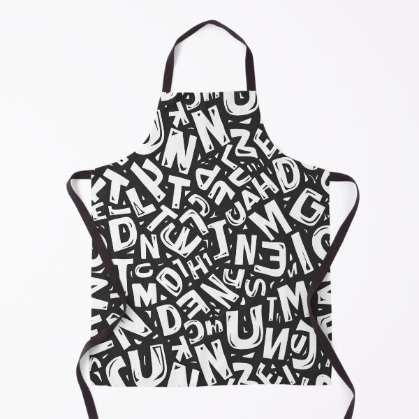 Item preview, Black & White Abstract Alphabet Pattern – Bold Hand-Drawn Typography Seamless Design designed and sold by Windy-market.