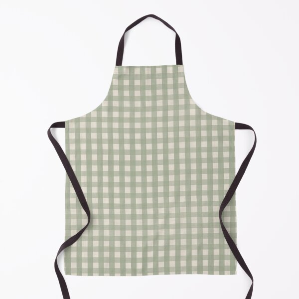 Item preview, Soft sage green gingham plaid - Cottagecore check pattern designed and sold by Illustrated by Nat.