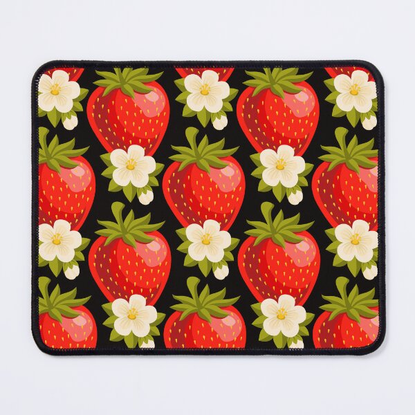 Item preview, 3623 - vibrant strawberries pattern designed and sold by RouCouCou.