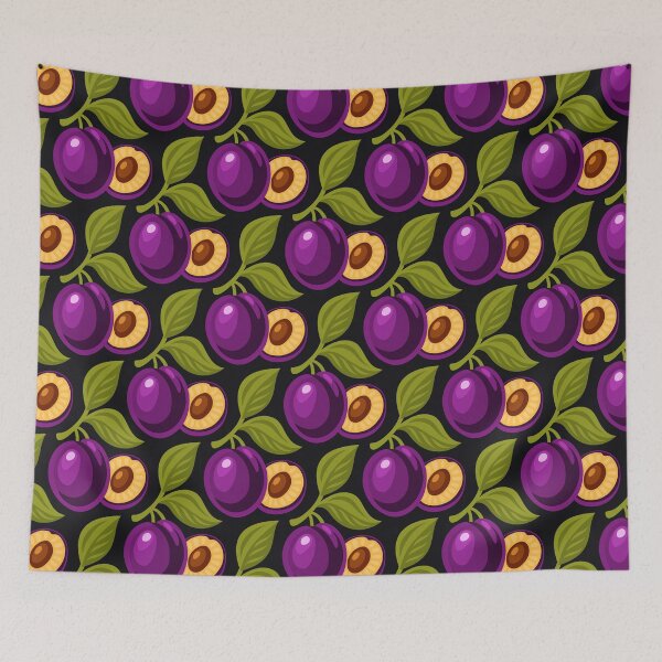 Item preview, 3619 - fresh blue plums pattern designed and sold by RouCouCou.
