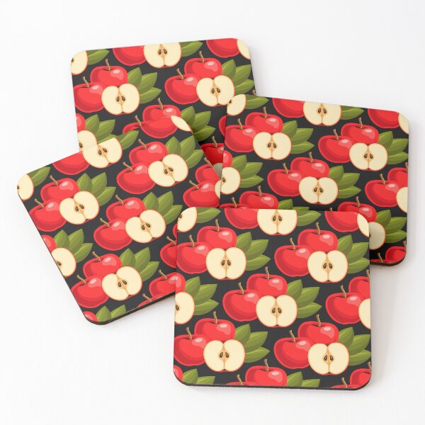 Item preview, 3616A - vibrant red apples pattern designed and sold by RouCouCou.