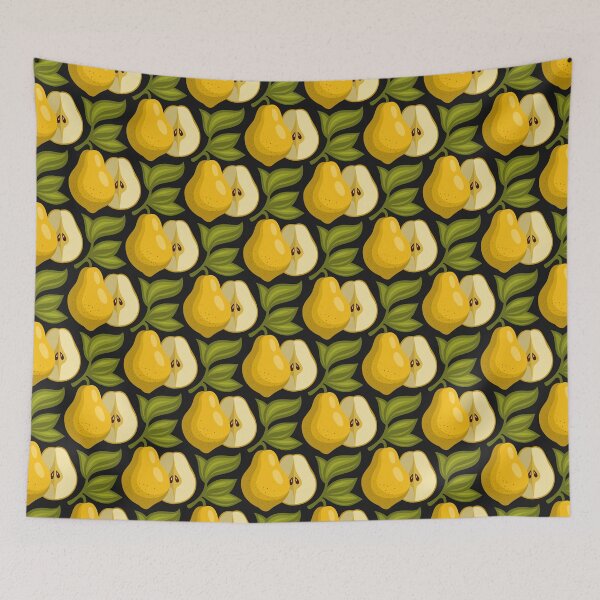 Item preview, 3614A - yellow pears pattern designed and sold by RouCouCou.