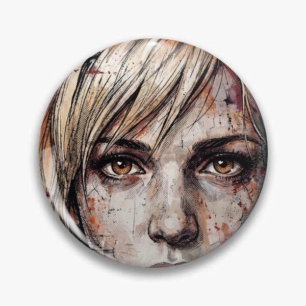 Item preview, Silent Hill 3 Heather Mason Denim Vest Butterfly Knife Portrait designed and sold by Senpaiwaves.