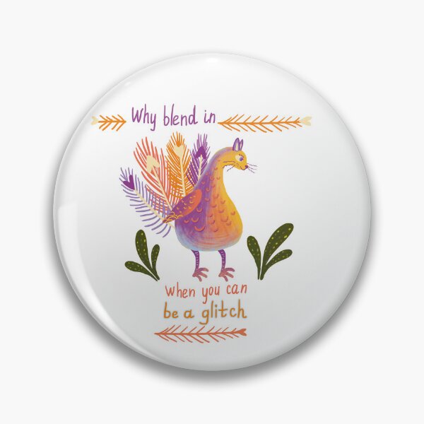 Item preview, Peacock Cat Art: Why Blend In When You Can Be A Glitch designed and sold by FaliushART.