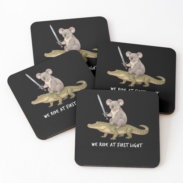Item preview, We Ride at First Light Funny Koala Crocodile Animal Lover designed and sold by TerryConnells.