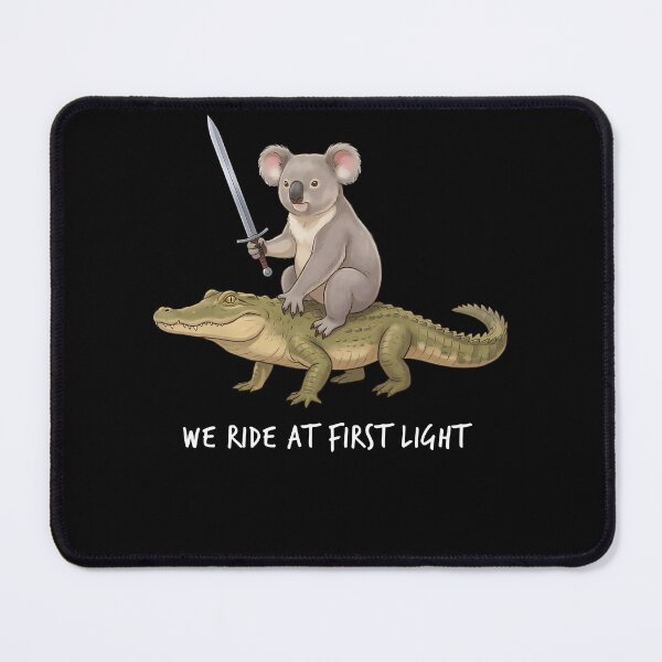 Item preview, We Ride at First Light Funny Koala Crocodile Animal Lover designed and sold by TerryConnells.