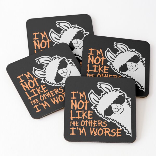 Item preview, Llama Alpaca I'm Not Like The Others I'm Worse Sunglasses designed and sold by shirt-o-mat.