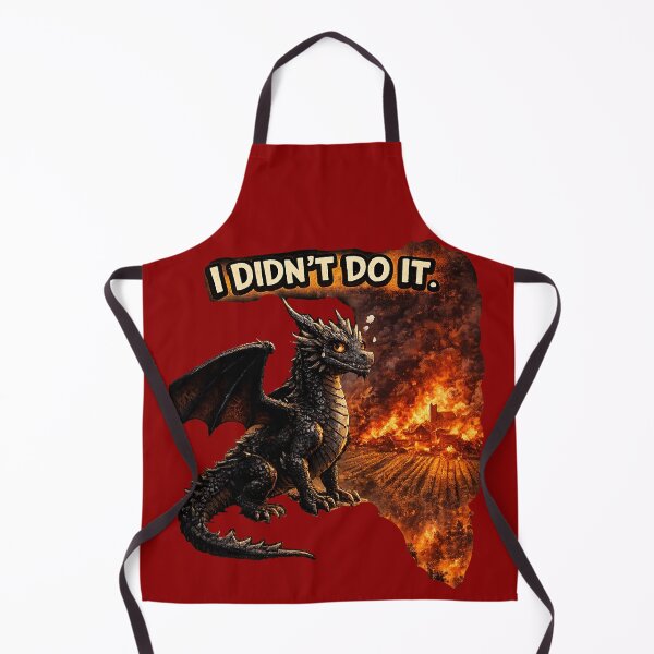 Item preview,  I Didn’t Do It Dragon – Funny Burning Village Dragon Meme designed and sold by AnimalAirtistry.