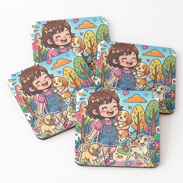 Item preview, Child holding a dog designed and sold by PP&RAINBOW SHOP.
