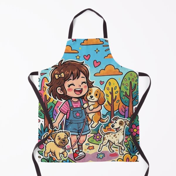 Item preview, Child holding a dog designed and sold by PP&RAINBOW SHOP.