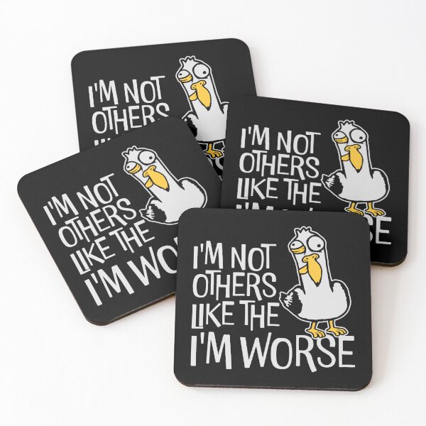 Item preview, Seagull Mad Crazy I'm Not Like The Others I'm Worse designed and sold by shirt-o-mat.