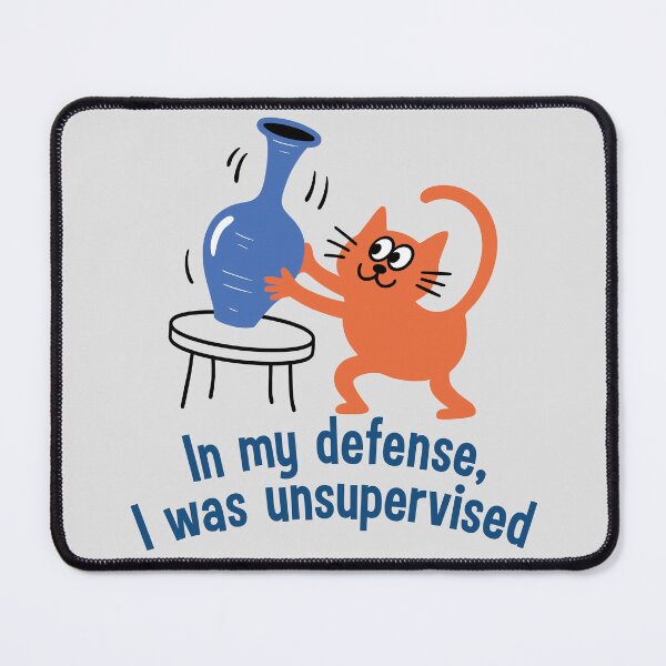 Item preview, Funny Orange Cat "Unsupervised" Design - Mischievous Cat & Vase Art designed and sold by ArthousePromos.