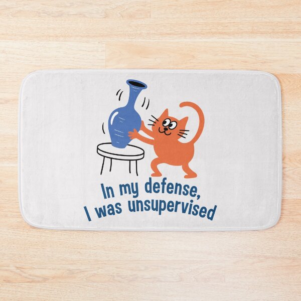 Item preview, Funny Orange Cat "Unsupervised" Design - Mischievous Cat & Vase Art designed and sold by ArthousePromos.