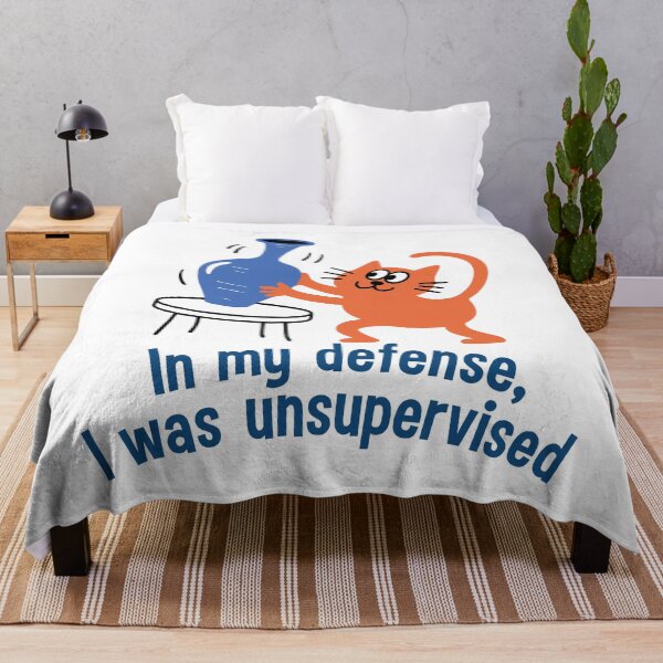 Item preview, Funny Orange Cat "Unsupervised" Design - Mischievous Cat & Vase Art designed and sold by ArthousePromos.