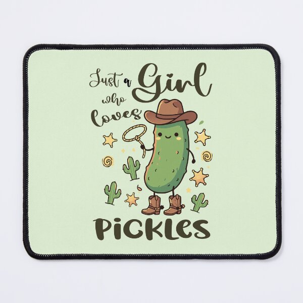 Item preview, Just A Girl Who Loves Pickles Gift Pickle Cucumber western cowboy designed and sold by Colorfulman.