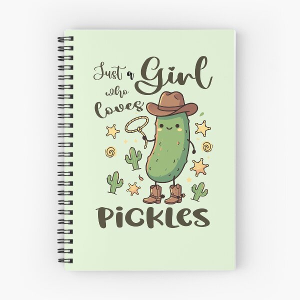 Item preview, Just A Girl Who Loves Pickles Gift Pickle Cucumber western cowboy designed and sold by Colorfulman.