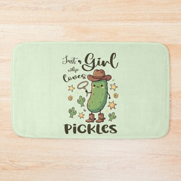 Item preview, Just A Girl Who Loves Pickles Gift Pickle Cucumber western cowboy designed and sold by Colorfulman.