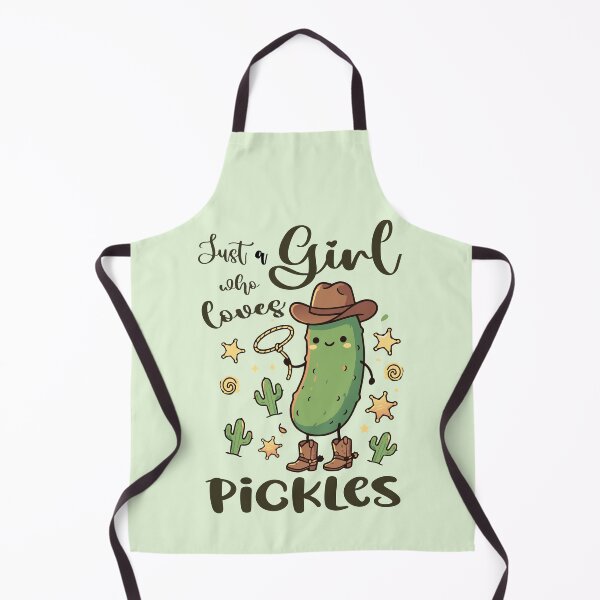Item preview, Just A Girl Who Loves Pickles Gift Pickle Cucumber western cowboy designed and sold by Colorfulman.