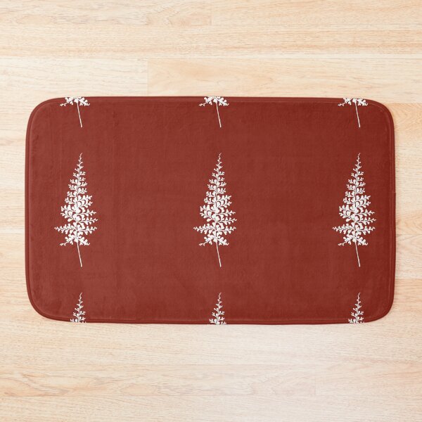 Item preview, Fern II, Minimalist Aesthetic Line Drawing Natural Design, Rusty Red designed and sold by SWSandraWechner.
