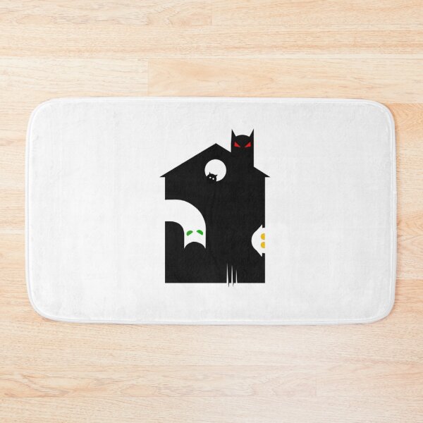 Item preview, Minimalist Dark Haunted House With Glowing Eyes designed and sold by EALETAR.