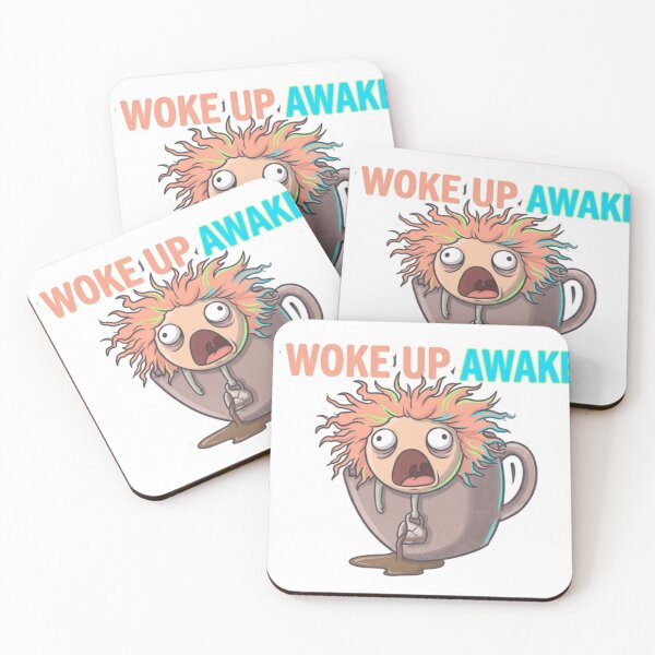 Item preview, I Woke Up Awake Meme Sticker designed and sold by Imaginarium of Chaos falcon88 .