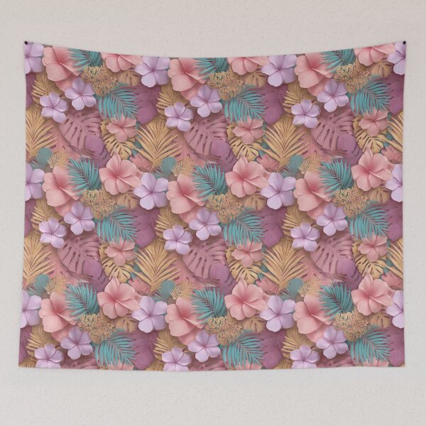 Item preview, Graceful Tropical Floral Texture  - Flower Garden Pattern  - Gift Ideas For Mom designed and sold by RoyalStarsPatts.