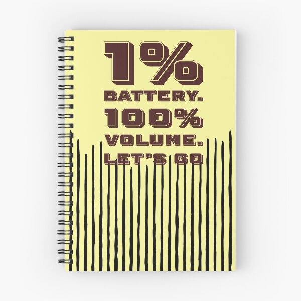Item preview, 1% Battery 100% Volume - High Energy Digital Art designed and sold by Mini Pixel Perfect Co..