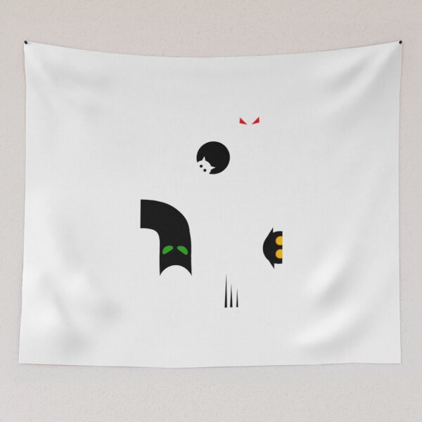 Item preview, Minimalist White Haunted House Negative Space Art designed and sold by EALETAR.