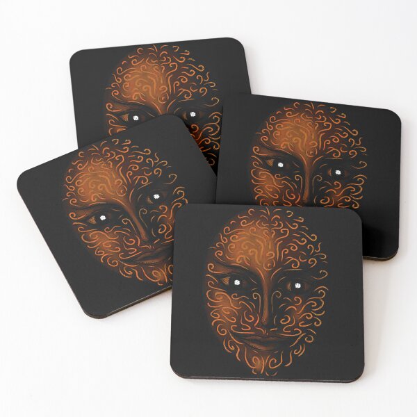 Item preview, Mysterious Black Mask with Glowing Swirl Patterns designed and sold by makyonokisai.
