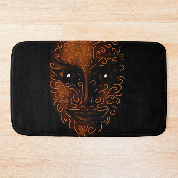 Item preview, Mysterious Black Mask with Glowing Swirl Patterns designed and sold by makyonokisai.