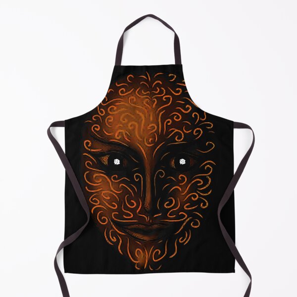 Item preview, Mysterious Black Mask with Glowing Swirl Patterns designed and sold by makyonokisai.