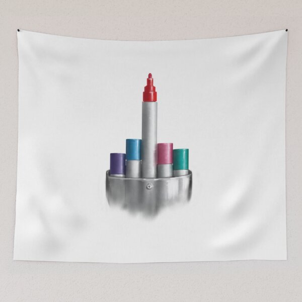 Item preview, Funny Middle Finger Markers Artist Humor designed and sold by EALETAR.