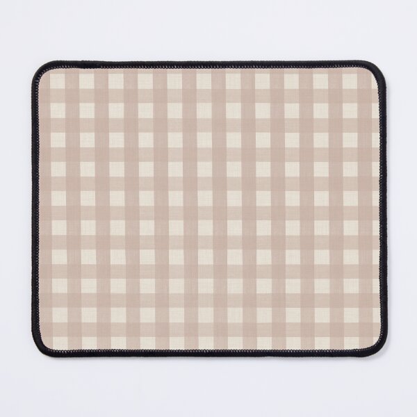 Item preview, Soft clay beige gingham plaid - Cottagecore check pattern designed and sold by Illustrated by Nat.