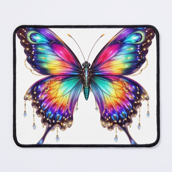 Item preview, Celestial Rainbow Butterfly – Fantasy Jewel Wings Art Sticker designed and sold by martin-i13.