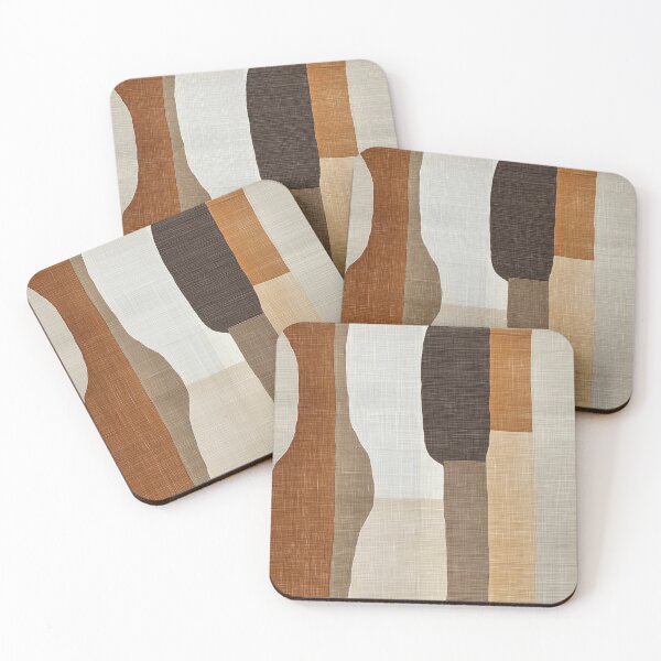 Item preview, Earthy Bottles Abstract - Warm Brown Cream Organic Pattern designed and sold by Caspereickeart.