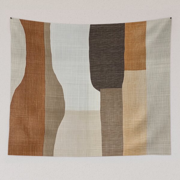 Item preview, Earthy Bottles Abstract - Warm Brown Cream Organic Pattern designed and sold by Caspereickeart.