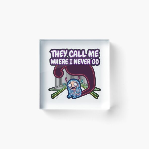 Item preview, They Call Me Where I Never Go Meme Sticker designed and sold by Imaginarium of Chaos falcon88 .