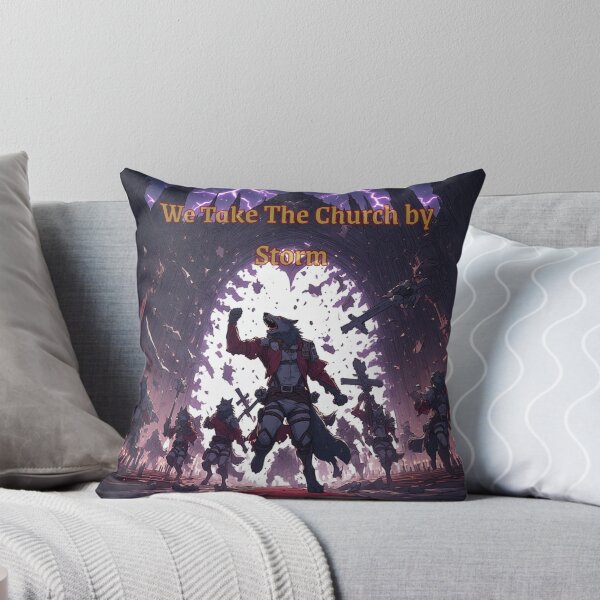 Item preview, We Take the Church by Storm — Dark Wolf Art designed and sold by GeoWhimsy Studio.