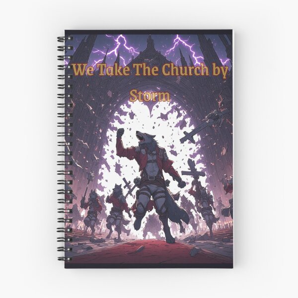 Item preview, We Take the Church by Storm — Dark Wolf Art designed and sold by GeoWhimsy Studio.