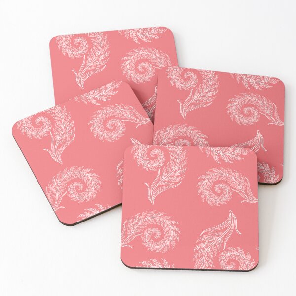 Item preview, Seaweed on a coral background  designed and sold by The Curious Cow.