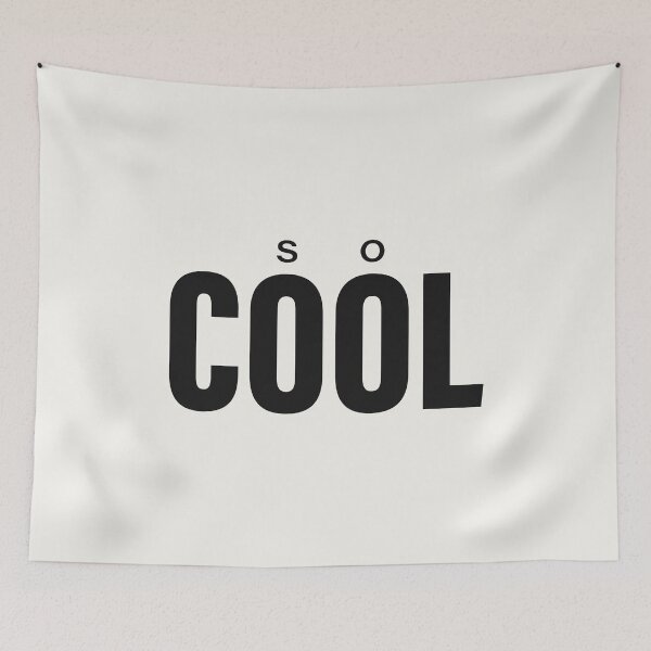 Item preview, Minimalist "so COOL" Bold Typography Streetwear Aesthetic designed and sold by trepiu.