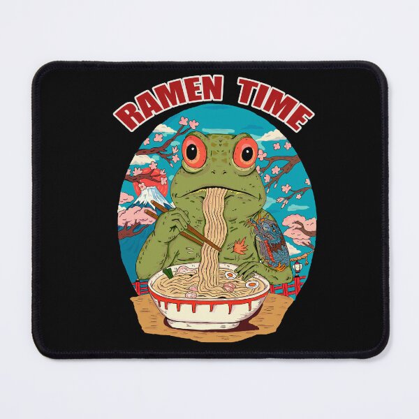 Item preview, Funny Frog Eating Ramen designed and sold by ragnacold.