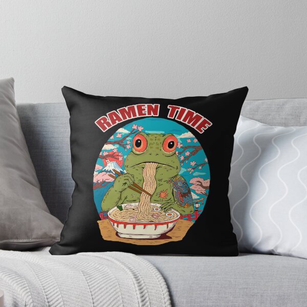 Item preview, Funny Frog Eating Ramen designed and sold by ragnacold.